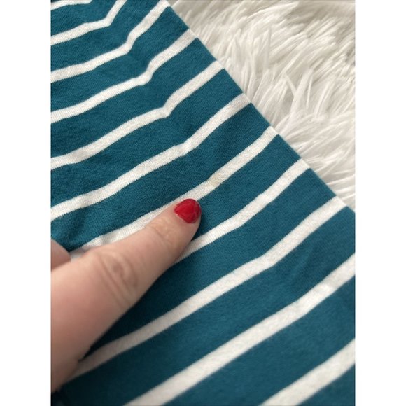 HANNA ANDERSSON 140 Cotton Long sleeve DRESS Unicorn Teal Sz 10 - Picture 5 of 5